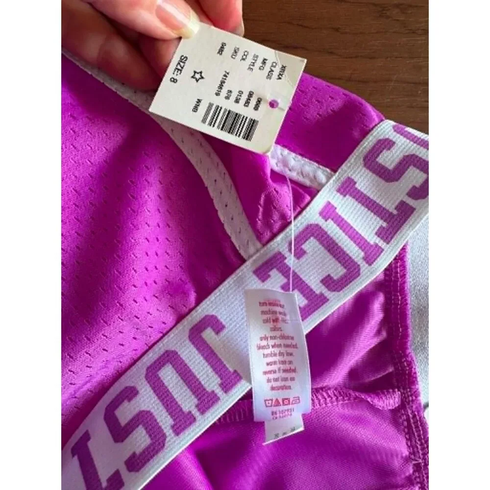 Justice Lilac Active Mesh Shorts NWT - Size 8